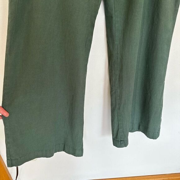 Summersalt Women’s Olive Green The Easy High-Waisted Flare Pant Twill Tencel Fab - Picture 8 of 13